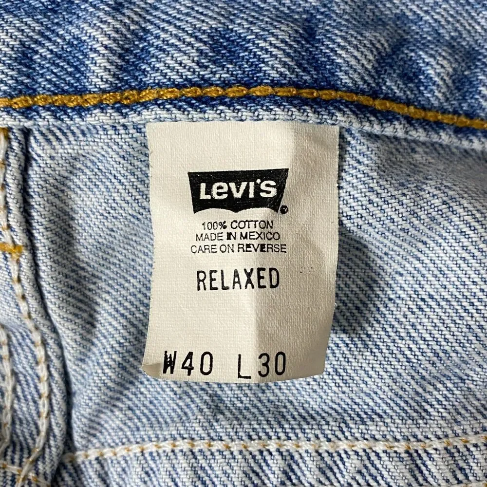 Vintage Brown Tab Levi's 540 Relaxed Straight Jeans Men 40x28 Denim - Picture 5 of 7